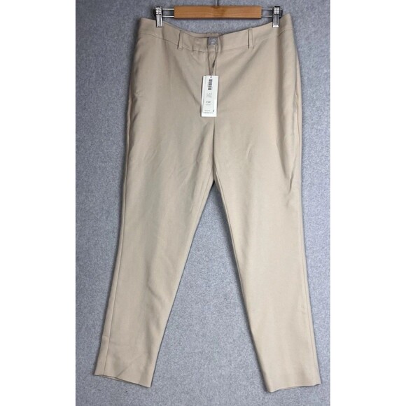 NWT Chico's  Slim Leg Khaki Sand Pant Sz 1.5 (10) Office Career MSRP $129 - Picture 1 of 14
